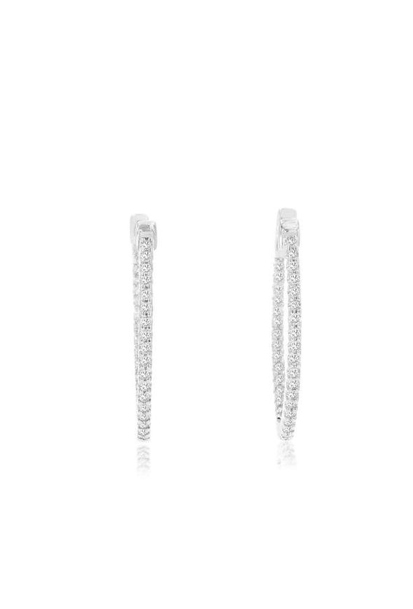 Diamond Hoop Earrings