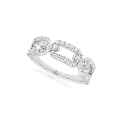 Diamond Open Link Design Ring