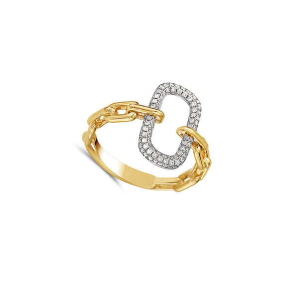 Diamond Link Design Ring