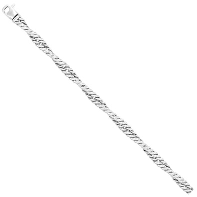 Twisted Design Bracelet - 14kt White Gold