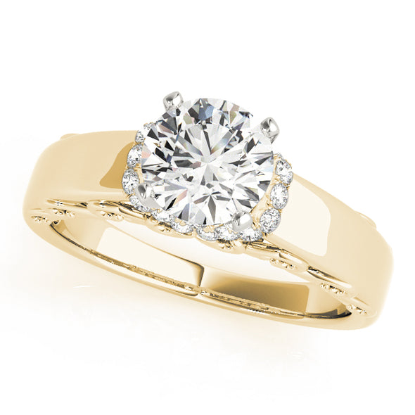 Wide Engagement Mounting with Diamond Detail