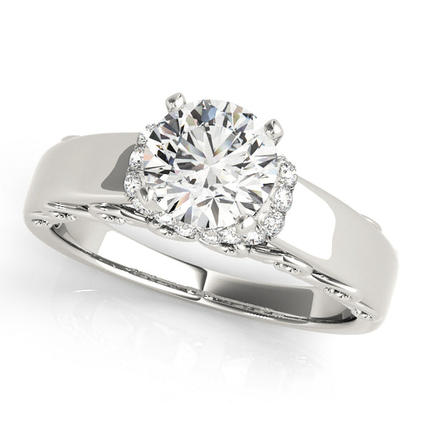 Wide Engagement Mounting with Diamond Detail