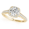 Cushion Cut Diamond Halo Engagement Mounting