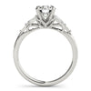 Tapered Baguette and Round Diamond Engagement Mounting