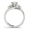 Bypass Swirl Design Diamond Engagement Mounting