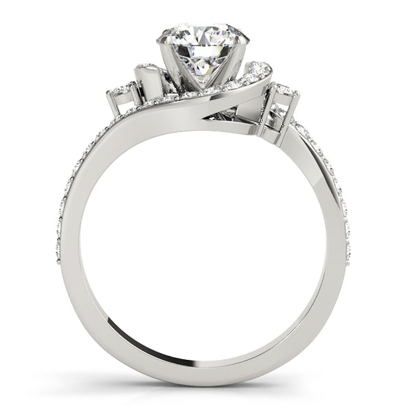 Bypass Swirl Design Diamond Engagement Mounting