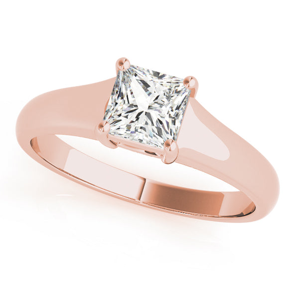 Princess Cut Tapered Design Solitaire Mounting