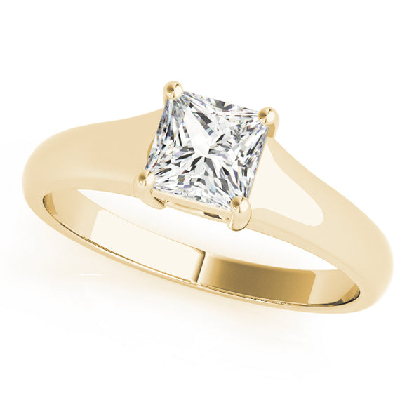 Princess Cut Tapered Design Solitaire Mounting