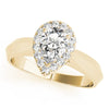 Pear Shaped Diamond Halo Mounting